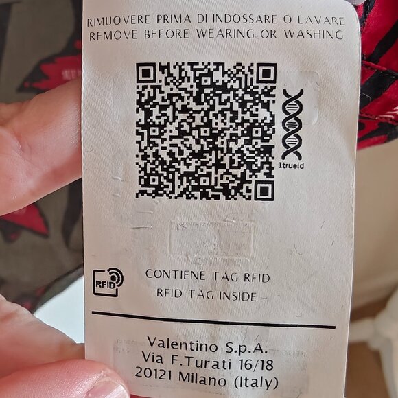 Valentino x Undercover UFO Print Cotton Button Up Shirt 38 - Picture 11 of 12